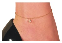CHAINE DE CHEVILLE COEUR DIAMANT