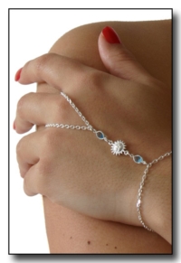 Chaine de Main Soleil et Cristal